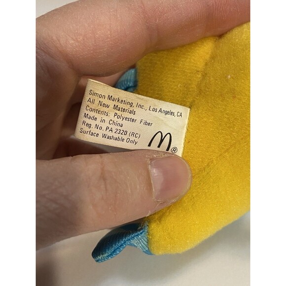 Disney Little Mermaid Plush Christmas Ornament Flounder Sebastian 1987 McDonalds - Picture 10 of 16